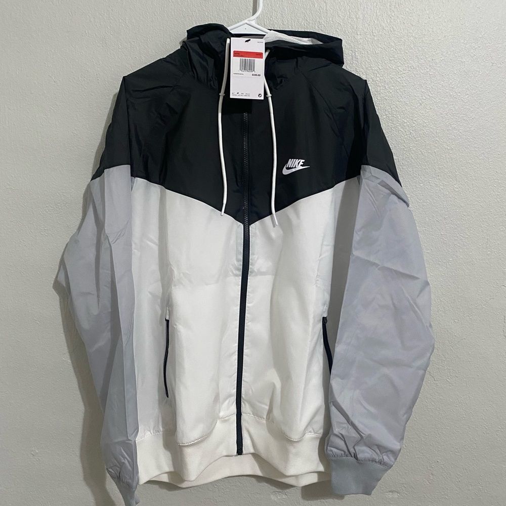 Nike Men's Windrunner Gray, Dark Gray, White